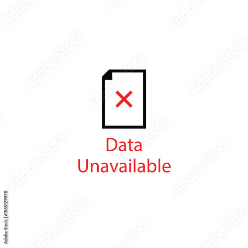 Data Unavailable Text minimalis desain