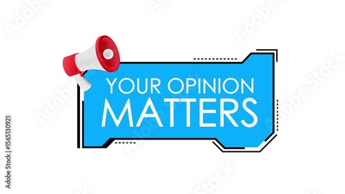 Megaphone Highlighting the Importance of Public Opinion on Green Screen