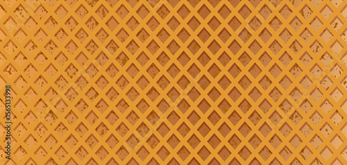 Seamless waffle texture. Crispy waffle pattern background