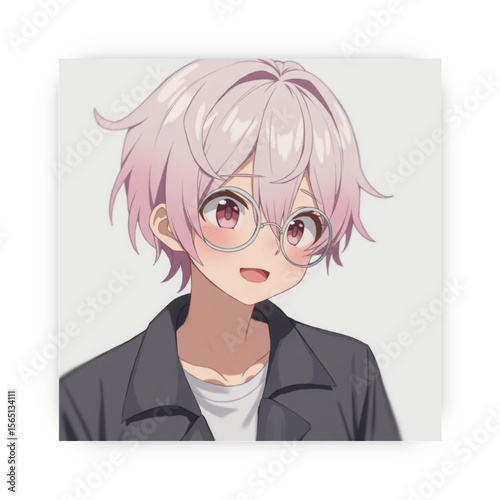 Ai genarate anime handsome hair, dress, model, color desgine
