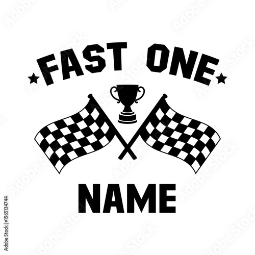 Fast One Racing Trophy Flags Design