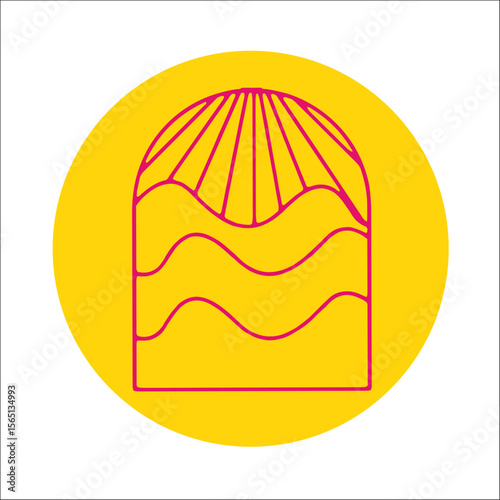 VITRÓ VENTANA VECTOR ÍCONO 