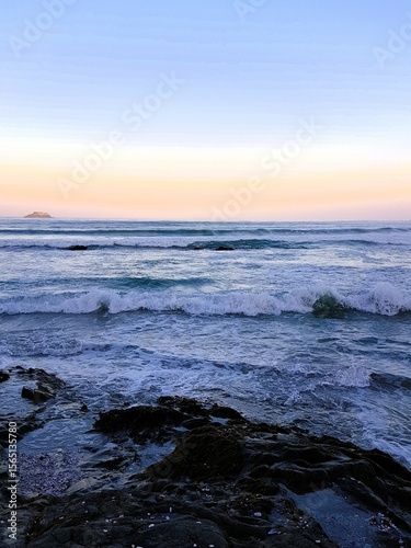 wavy seascape