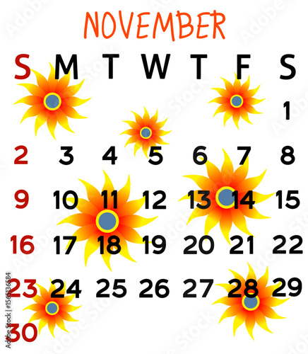 november 2025 calendar
