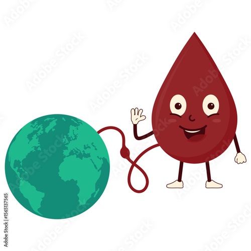 World hemophilia day illustration. Vector isolated.