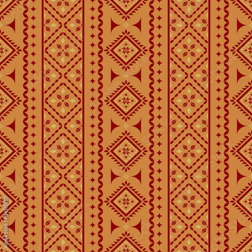 Southwest Native seamless pattern ethnic tribal Aztec Floral Flower geometric Navajo Native American fabric colorful design vector for textile print