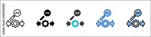 Decision Analysis Icon Pack Multistyle Illustration