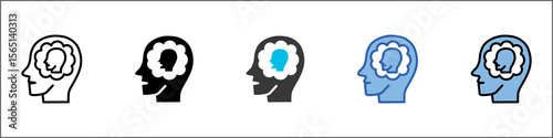 Self Reflection Icon Pack Multistyle Illustration