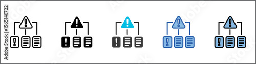 Problem Identification Icon Pack Multistyle Illustration