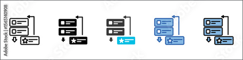 Prioritization Icon Pack Multistyle Illustration