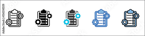 Task Management Icon Pack Multistyle Illustration