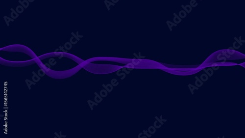 Abstract purple waves flow horizontally across a dark blue background, creating a simple, elegant design.