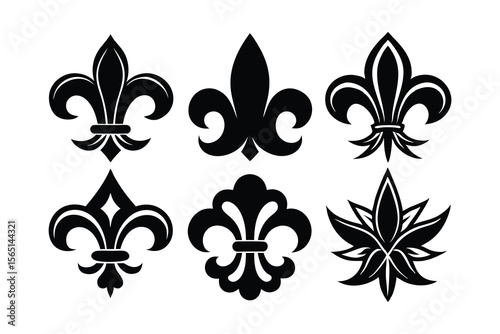 fleur de lis ornament icon vector design