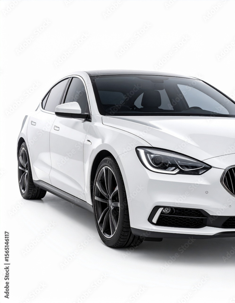 Fototapeta premium silver sports car