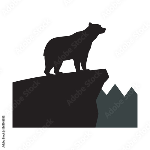 Cliff Edge Under Standing Bear Art