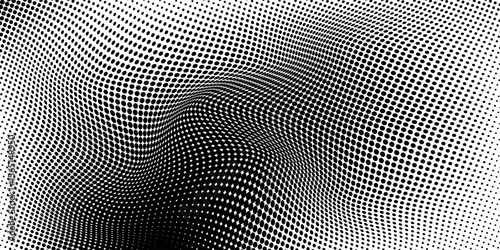 Set of halftone dots gradient pattern texture isolated on white background. Straight dotted spots using halftone circle dot raster texture. Vector blot half tone collection.