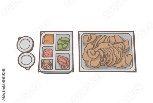 Delivery food Jogbal (Korean food)
