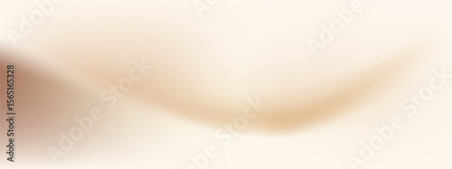 Wavy pearl beige gradient background with light color texture. Nude neutral gradation bg. Cream and brown elegant champagne abstract wallpaper.