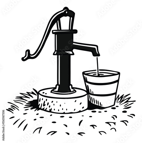 vector illustration of a tap