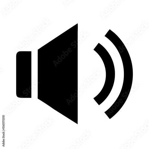 vector illustration of an abstract icon speaker