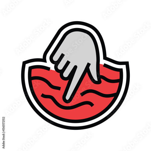 soft touch color icon vector illustration