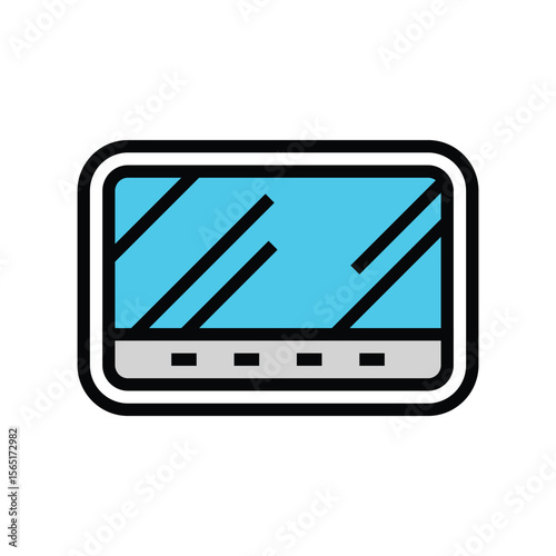 digital display color icon vector illustration