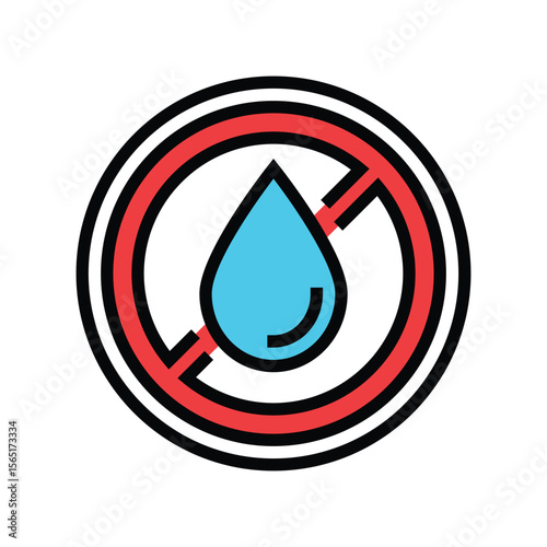 leakproof color icon vector illustration