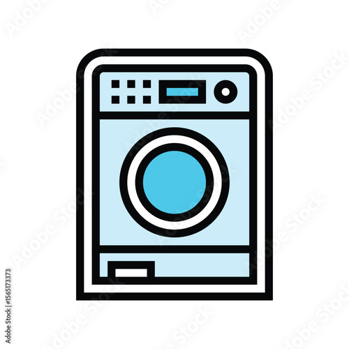 machine washable color icon vector illustration