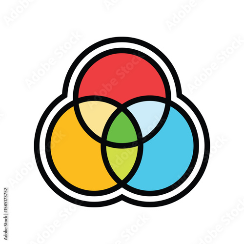 color options color icon vector illustration