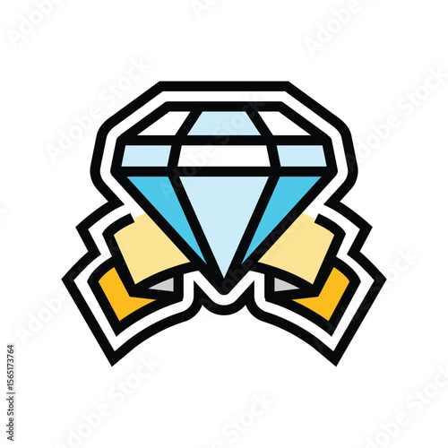 luxury finish color icon vector illustration