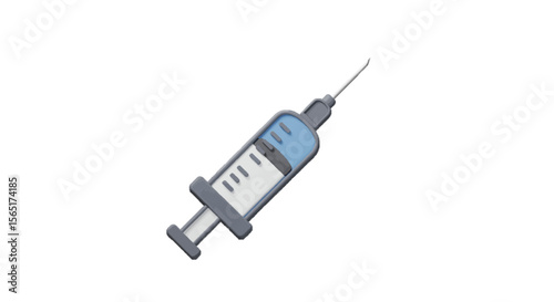 syringe on a white background