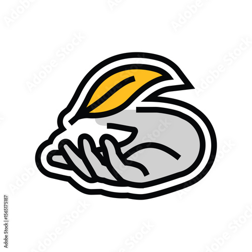 hypoallergenic color icon vector illustration