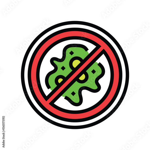 anti bacterial color icon vector illustration