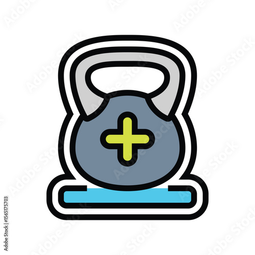 heavy duty color icon vector illustration