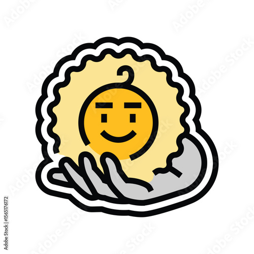 child safe color icon vector illustration