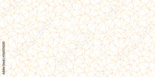 Abstract of simple golden line triangle pattern geometric background. Seamless geometric polygonal repeatable pattern swatch background, Trendy design vector background for web backdrop orpaper print.