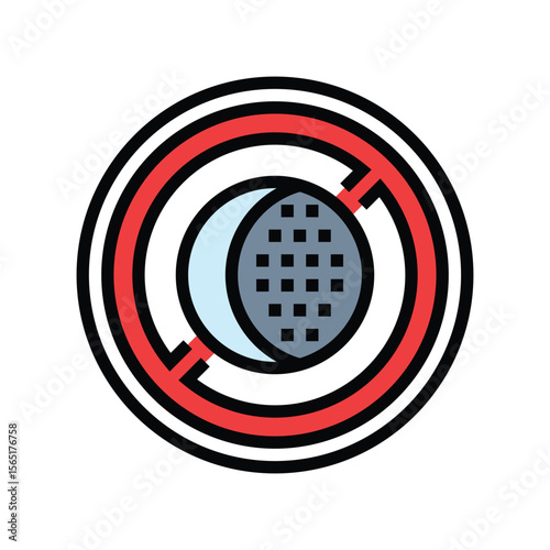 anti fog color icon vector illustration