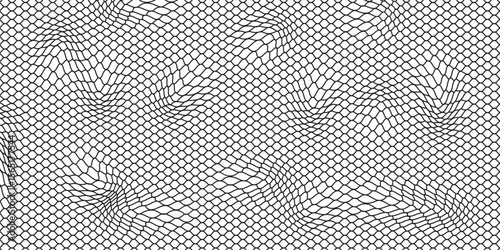 Mesh texture for fishing nets. Seamless black pattern for sportswear or soccer goal, volleyball net,