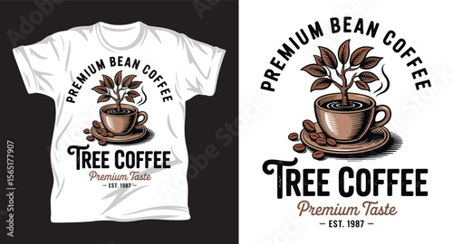 Coffee graphic vector art t-shirt design print