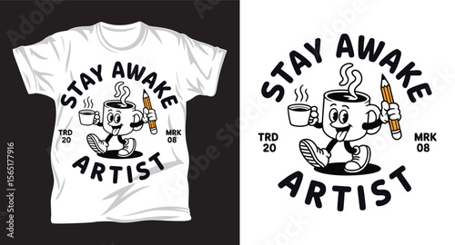 Coffee graphic vector art t-shirt design print