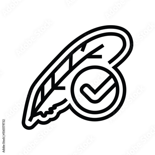 lightweight line icon vector illustration
