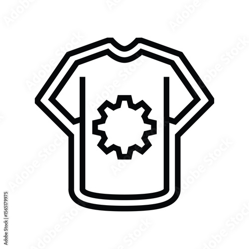 custom fit line icon vector illustration