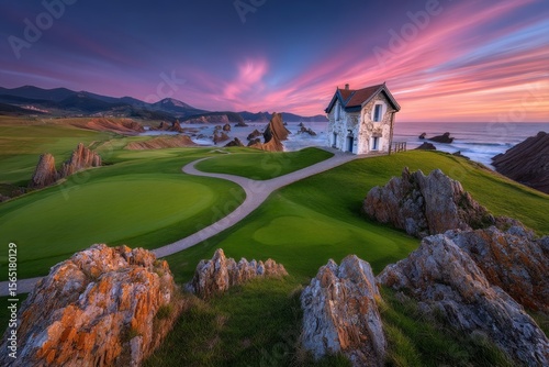 Jaizkibel mountain is positioned near the Basque coast and the Atlantic Ocean