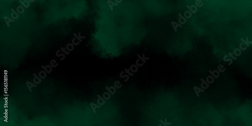 abstract cloud and vapor texture background. Black and Green smoke aquarelle smudge illustration smooth grungy smokey light green colors ink glow. green color powder explosion	