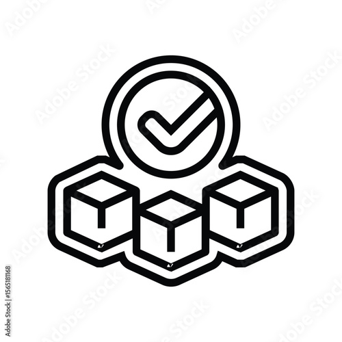includes accessories line icon vector illustration