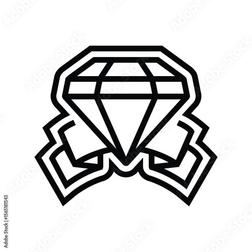 luxury finish line icon vector illustration