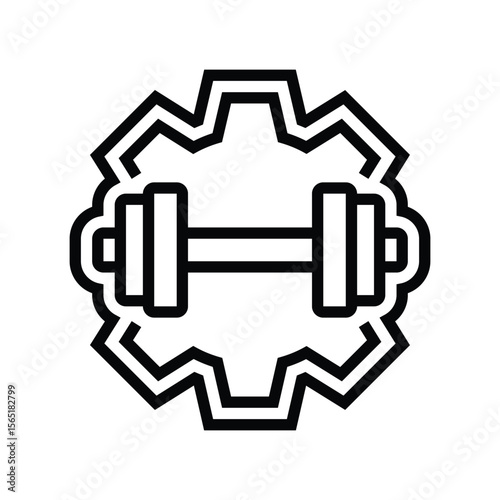 high load capacity line icon vector illustration