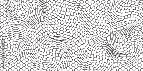Mesh texture for fishing nets. Seamless black pattern for sportswear or soccer goal, volleyball net,
