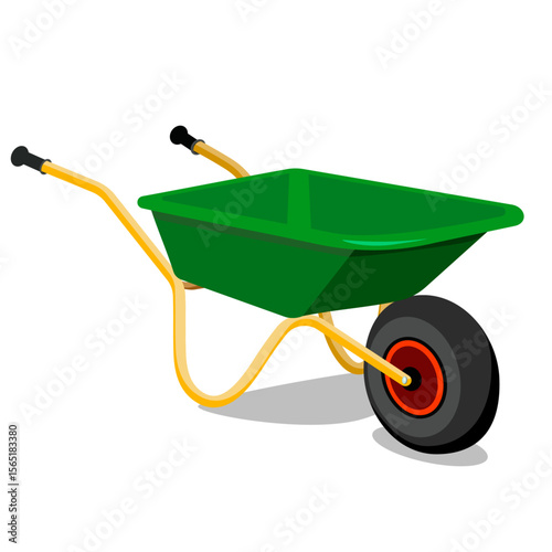 trolley for work and transportation of goods without background