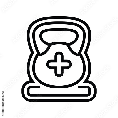 heavy duty line icon vector illustration